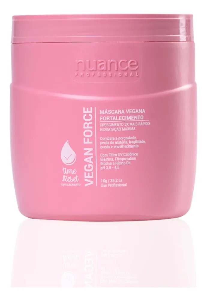 Brazilian Capillary Treatment Vegan Force Time Reset Hair Mask 1kg - Nuance
