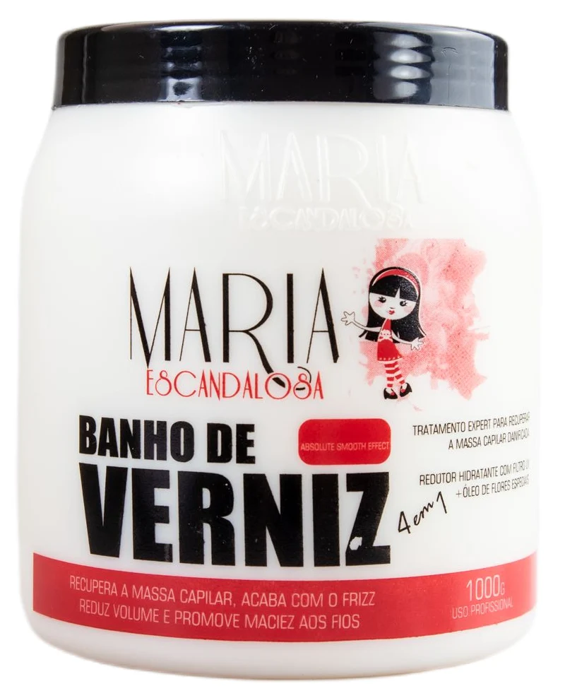 Varnish Bath Anti Frizz and Volume 4 in 1 Treatment Mask 1Kg - Maria Escandalosa