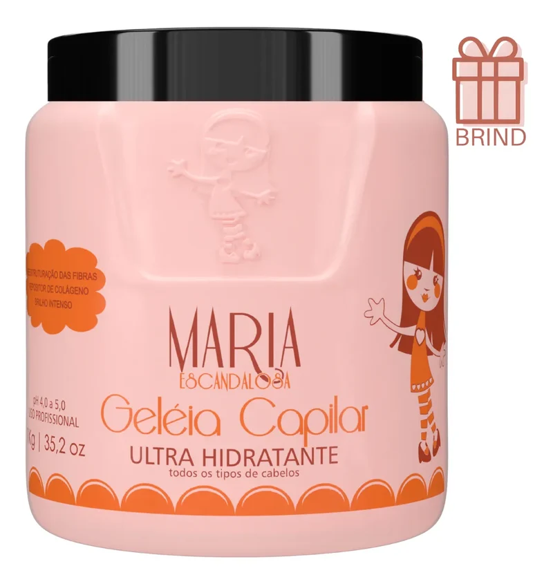 Capillary Jelly Intense Shine Ultra Moisturizing Mask 1Kg - Maria Escandalosa