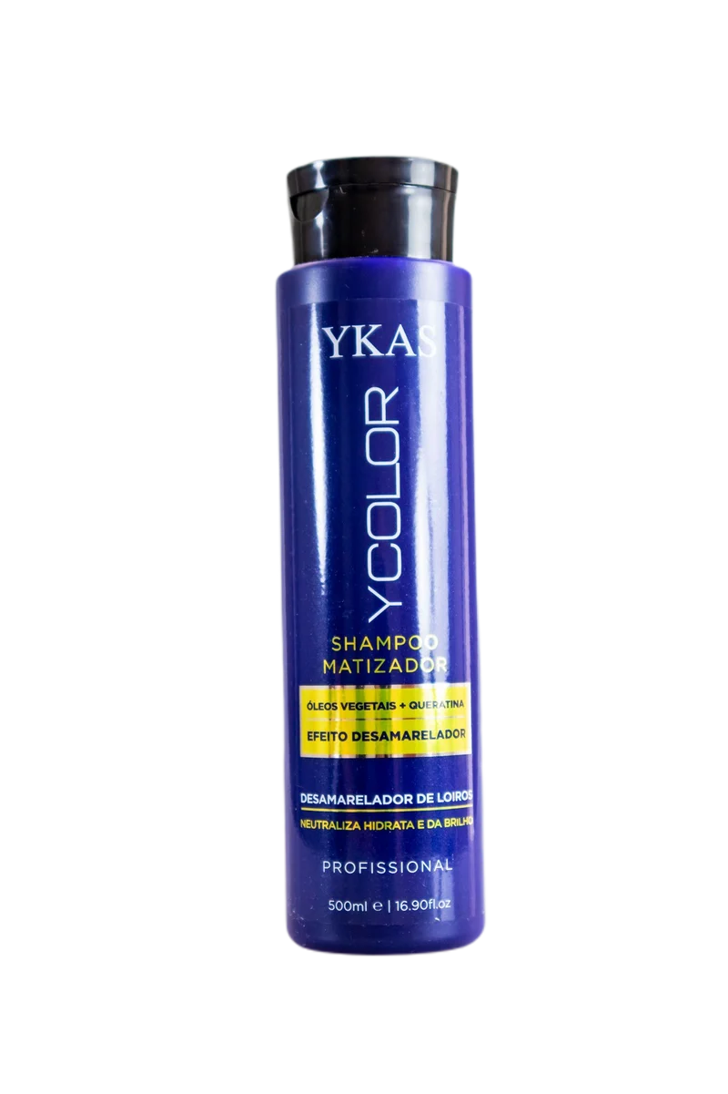 Ycolor Tinting Shampoo Keratin Vegetable Oil Anti Yellow Treatment 500ml - Ykas