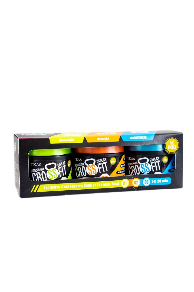 No Poo Crossfit Capillary Schedule SOS Express Hair Treatment 3x100g - Ykas