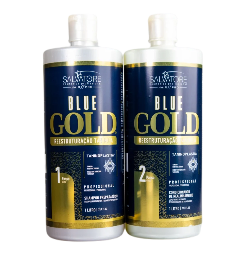 Salvatore Blue Gold System Tanino Hair Restructuring Treatment Kit 2x1L