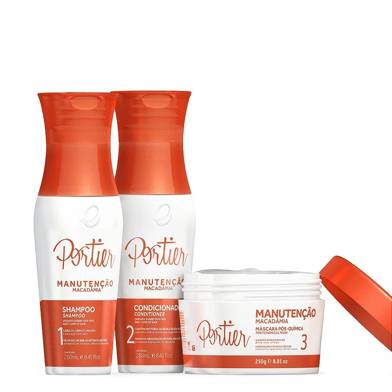 Macadamia Maintenance Post Chemical Home Care Kit 3 Products - Portier