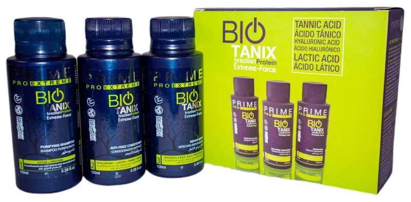 Kit Bio Tanix Extreme Hair Streight Treatment 3x100ml - Prime Pro
