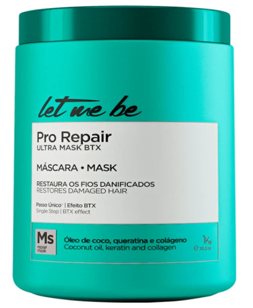Let Me Be Pro Repair Ultra Mask w/ Coconut Oil, Keratin and Collagen 1kg - ProSalon