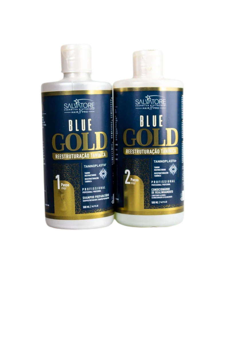 Salvatore New Edition Blue Gold System Tanino Hair Restructuring Kit 2x500ml