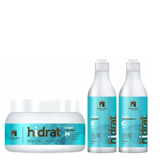 Hidrat Argan Home Care Maintenance Kit 3x500ml - Tree Liss