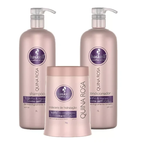 "Quina Rosa" Brazilian Hair Treatment Kit 3x1 - Haskell
