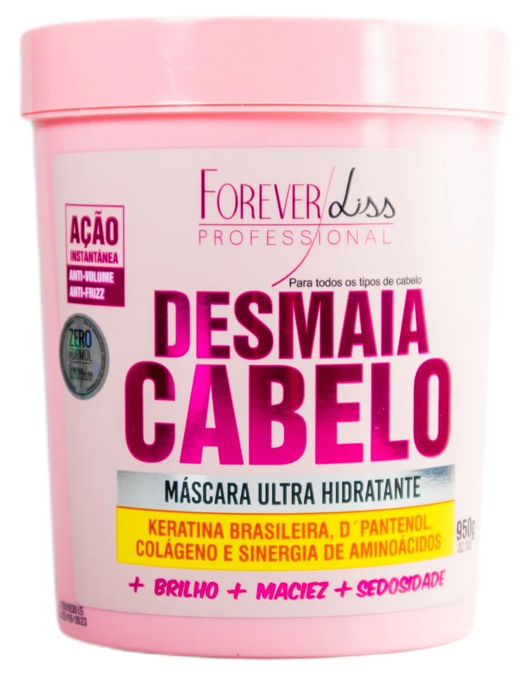 Desmaia Cabelo Anti Frizz and Professional Volume Mask 950g - Forever Liss
