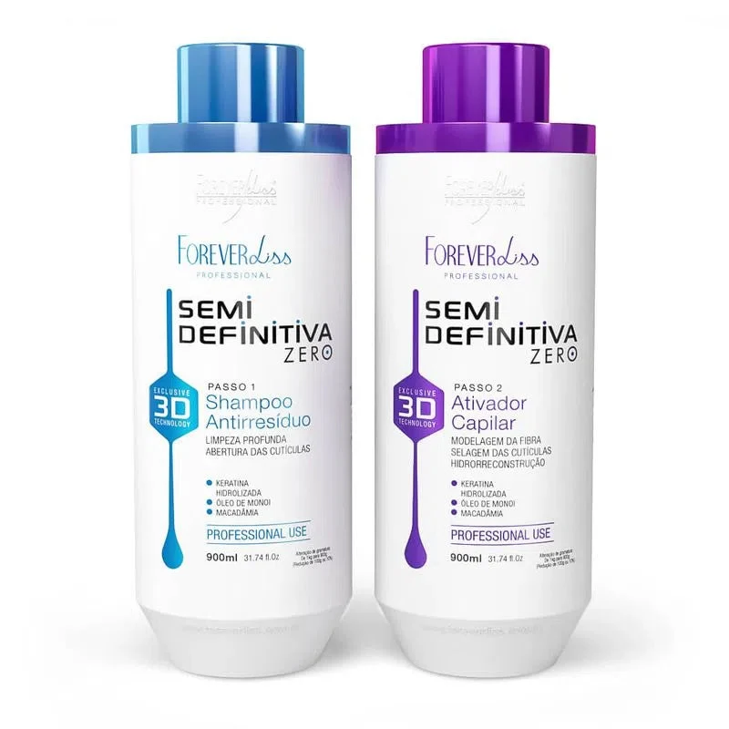 Semi Permanent Brush Treatment Power 3D System 2x1L - Forever Liss