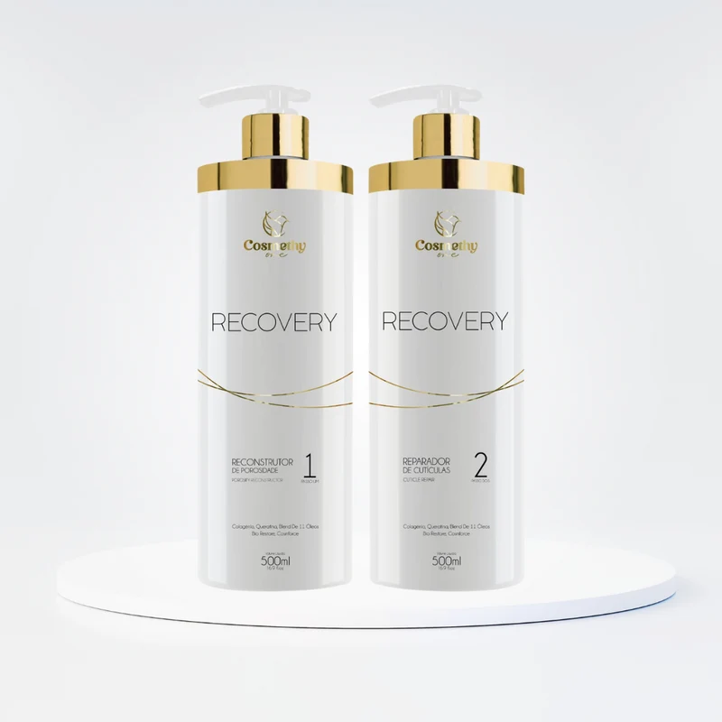 Kit Reconstrução Total Recovery (Reconstrutor de Porosidade + Reparador de Cutículas)