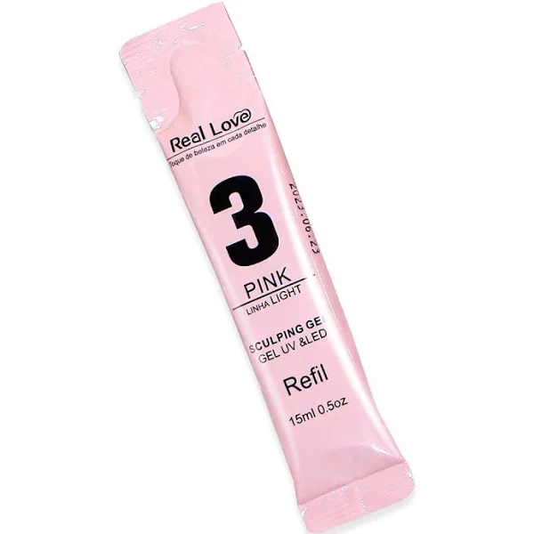 Refil Gel Sculping Gel Linha Light 15ml – 3 pink – Real Love