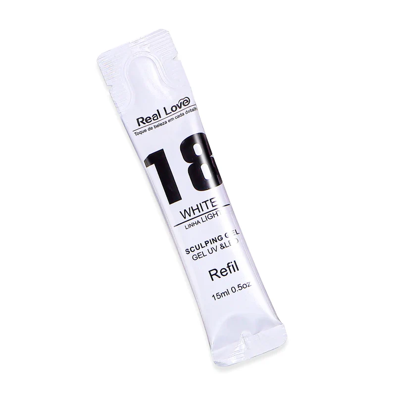 Gel de Unha Real Love Refil Sculping Linha Light White 18 15ml