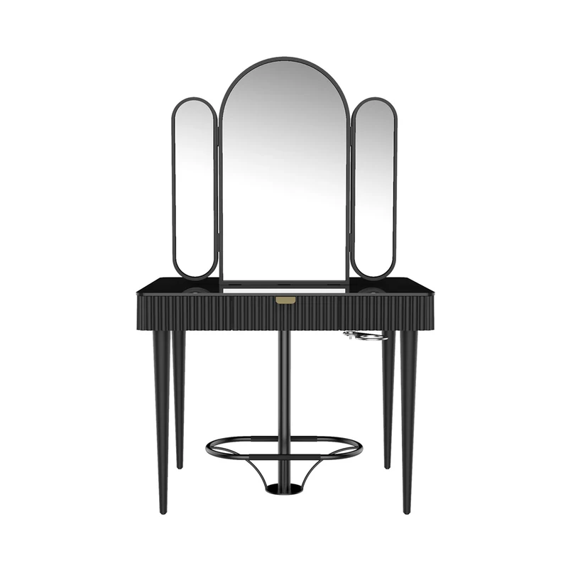 Coiffeuse SARAH Plus Centrale 2 Places Noir
