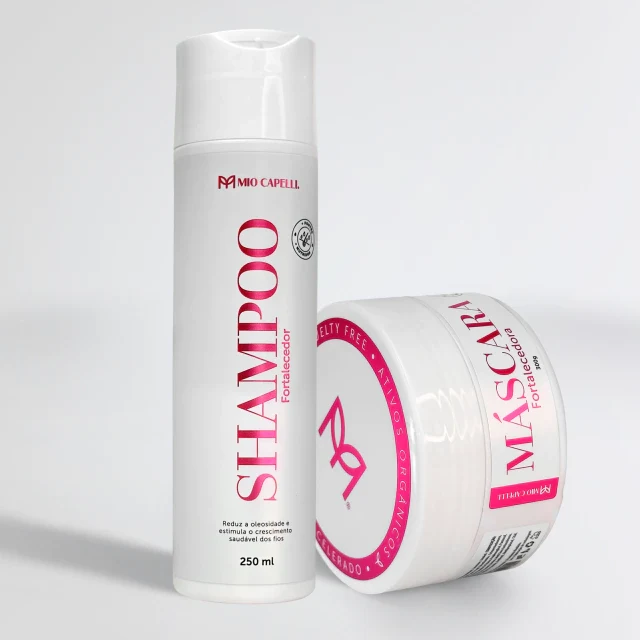 Kit Crescimento Shampoo Fortalecedor + Máscara Fortalecedora Mio Capelli