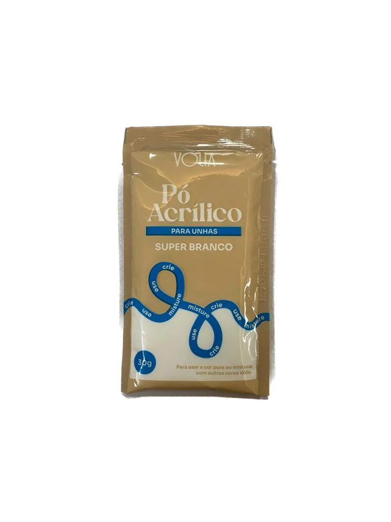 Pó Acrílico Sache Super Branco Vòlia 30g