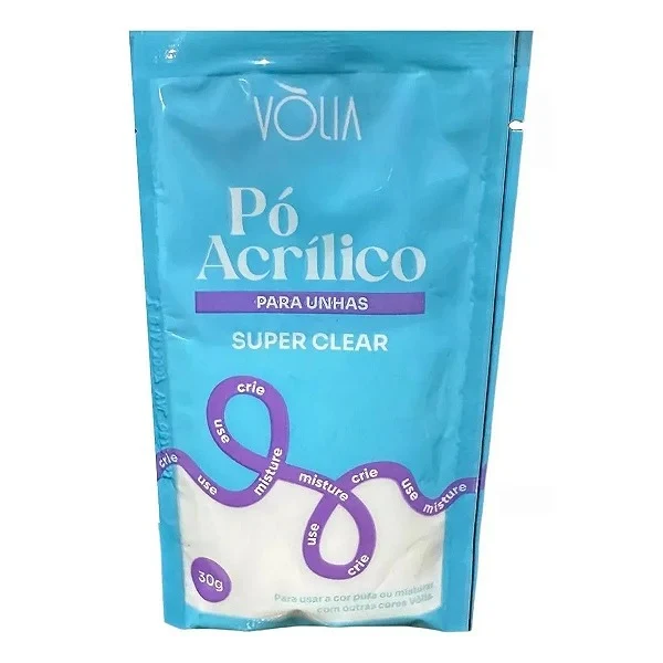 Pó Acrílico Sache Super Clear Vòlia 30g