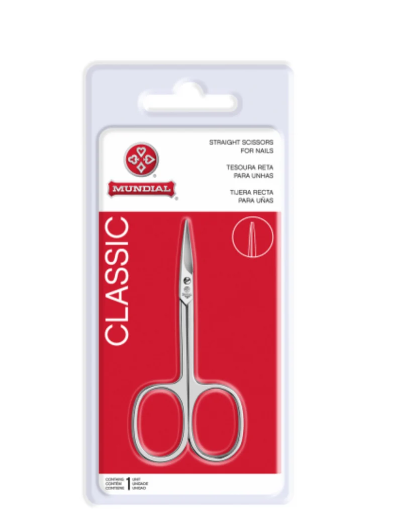 Tesoura de Unha Reta 414-312BP Classic Mundial