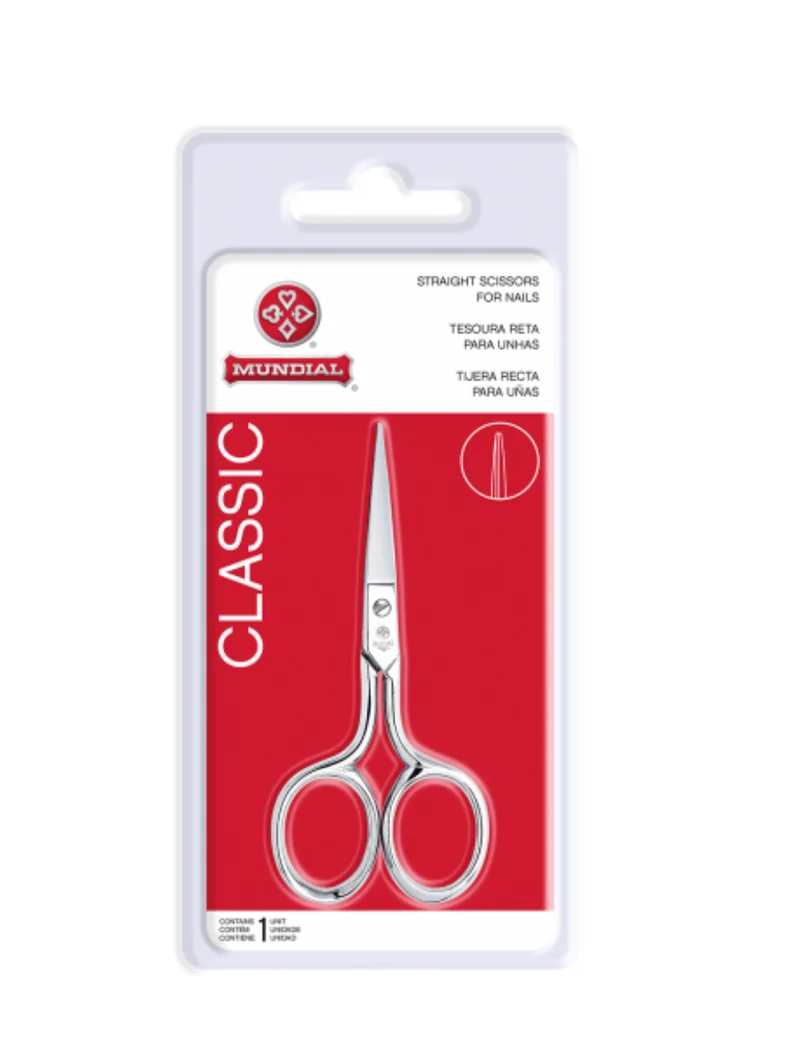 Tesoura de Unha Reta 426-312BP Classic Mundial
