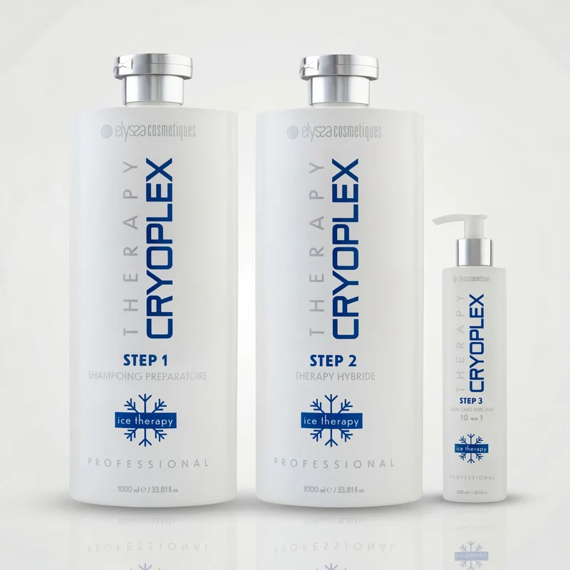 Kit Lissage Cryotherapie Cheveux Cryoplex - 2x1L + 250ml