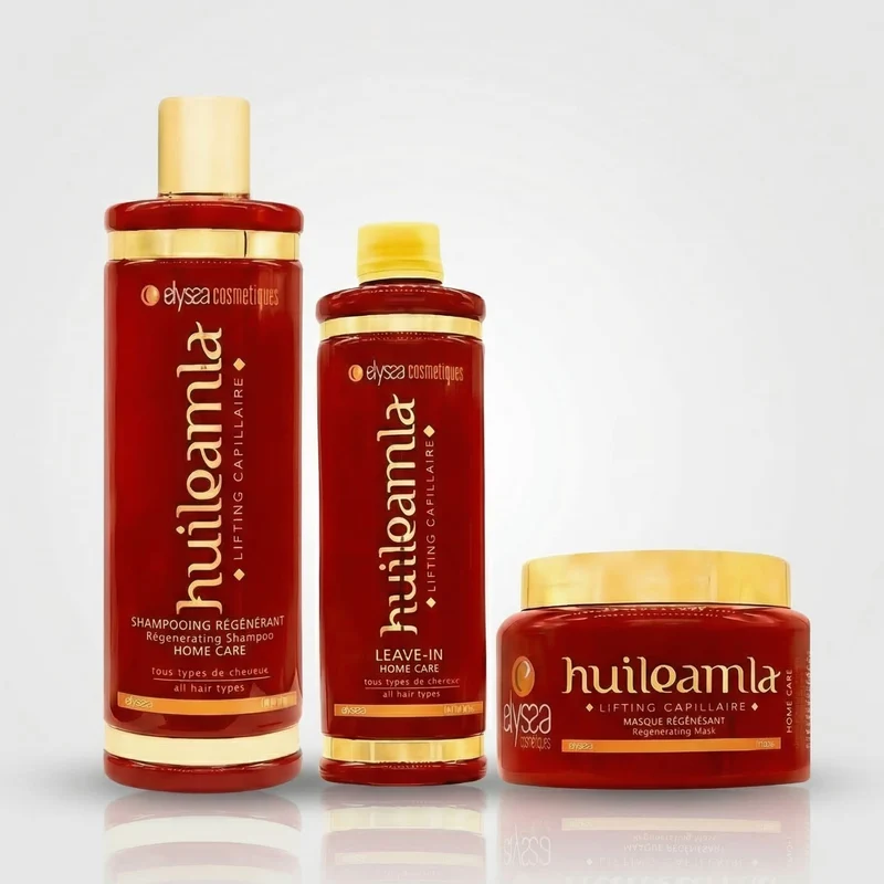 Kit Entretien Shampoing Sans Sulfate, Masque et Soin Indien Amla