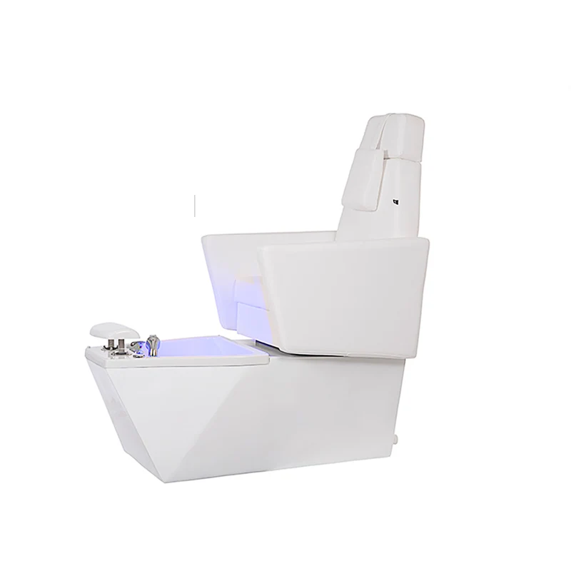 Fauteuil Pédicure GENTLE Bain de Pieds Blanc 2 Moteurs