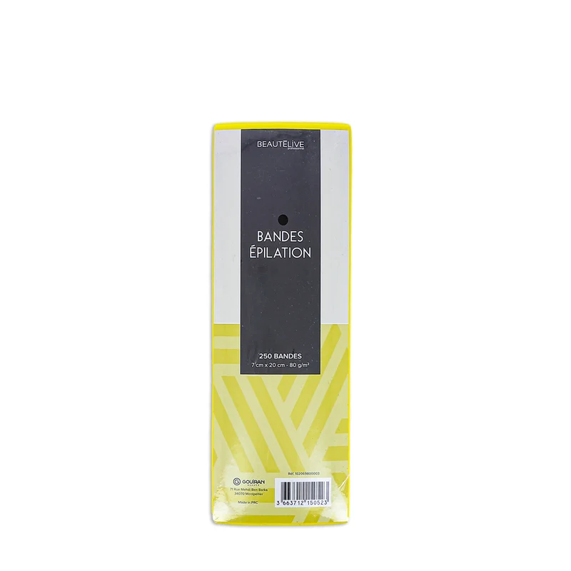 Bandes Epilation Jaunes 80g X250