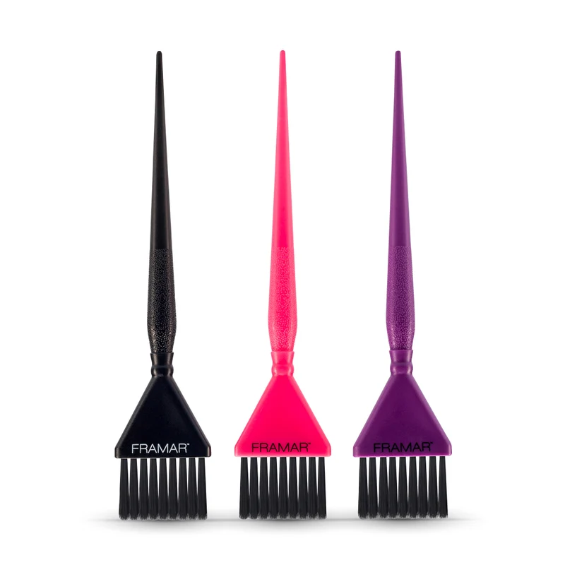 Pinceau Coloration Plat x3