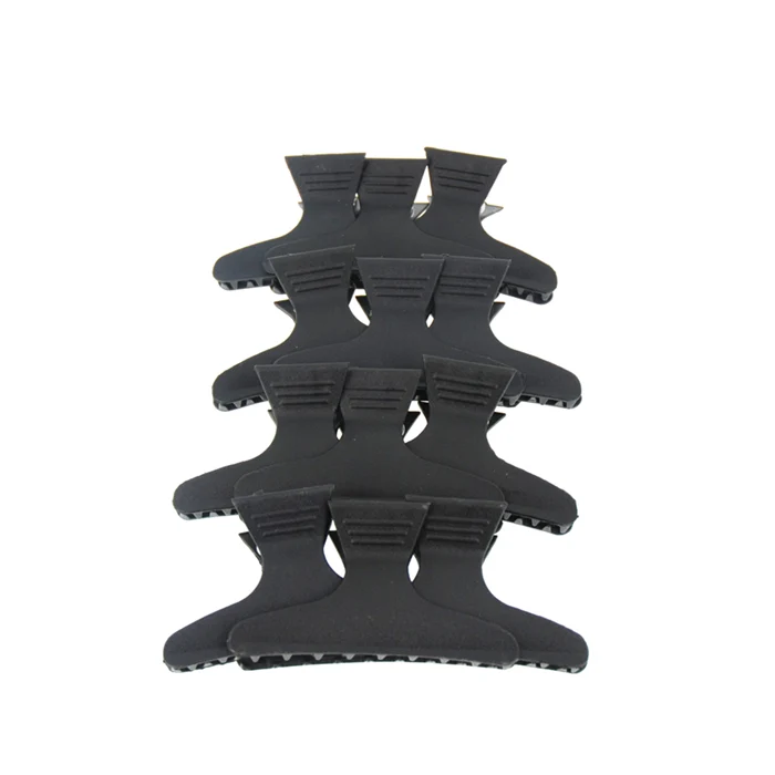 Lot de 12 pinces croco noire