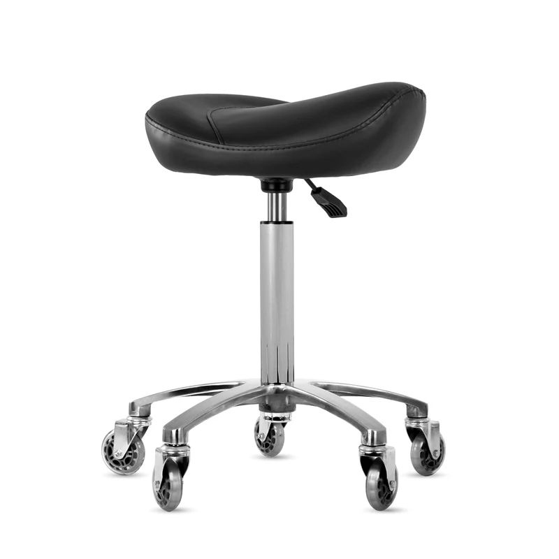 Tabouret SANTO selle de cheval roues skate