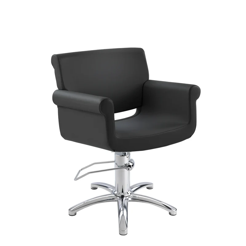 Fauteuil MONIQUE Noir Base Luna Block