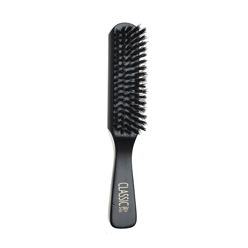 Brosse plate poils de sanglier bois noir
