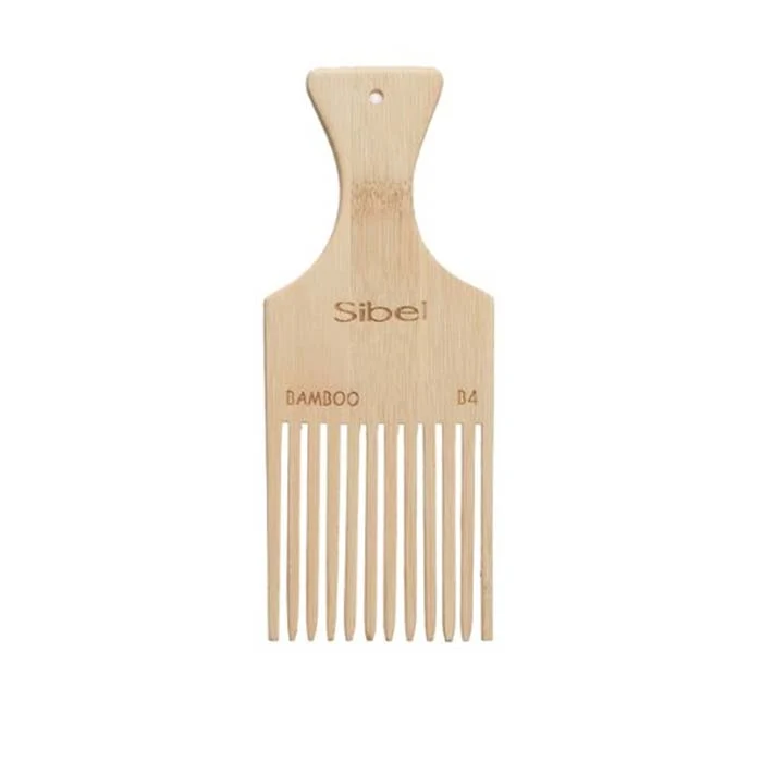 Peigne Afro en bois antistatique