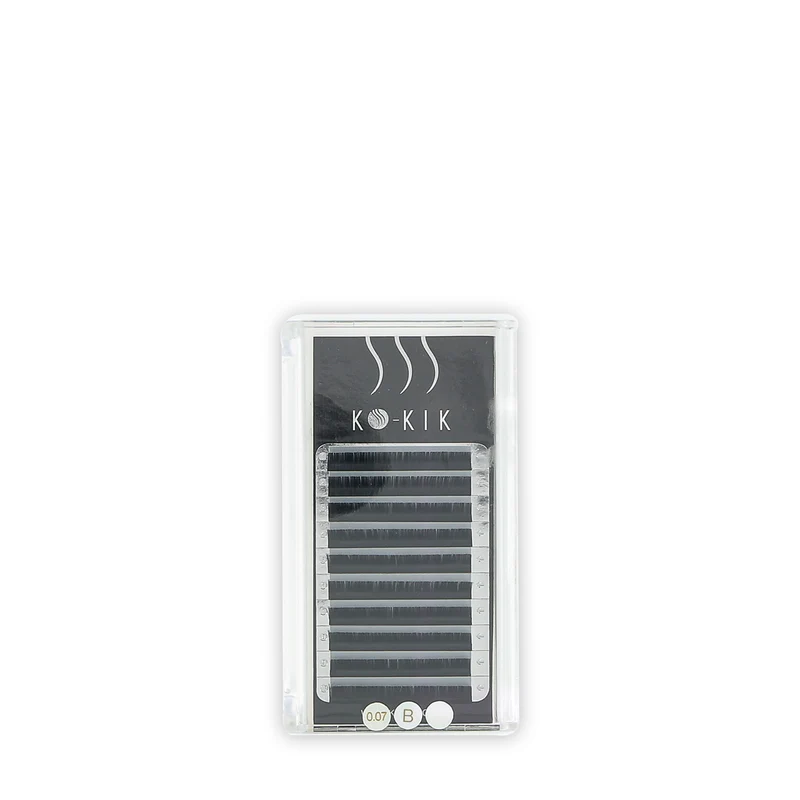 Extensions Cils Epaisseur 0,07mm Courbure B 10 Lignes
