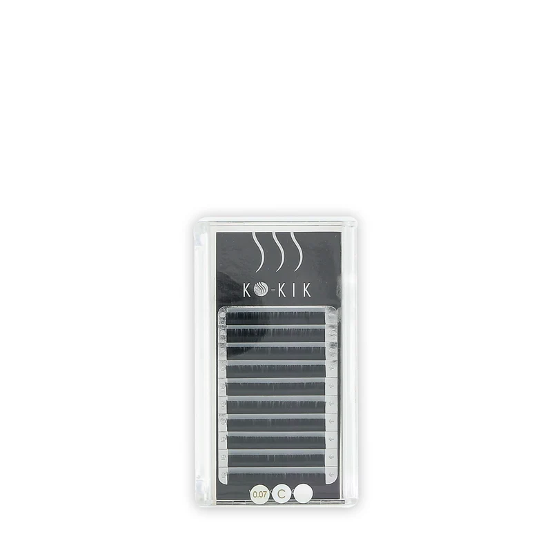 Extensions Cils Epaisseur 0,07mm Courbure C 10 Lignes