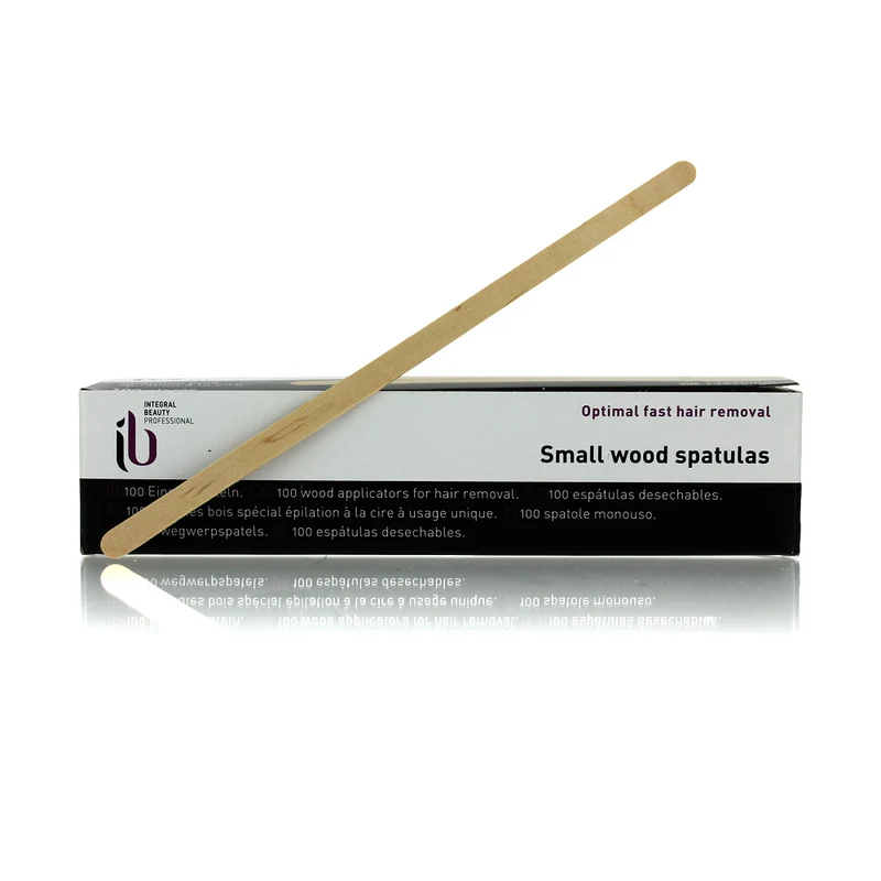 Spatule épilation bois fine 138x5mm x100