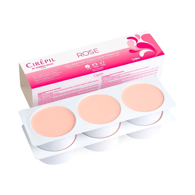 Cire pain rose basse température 6x150g Cirépil
