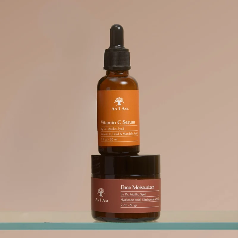 Sérum à la vitamine C et crème hydratante pour le visage