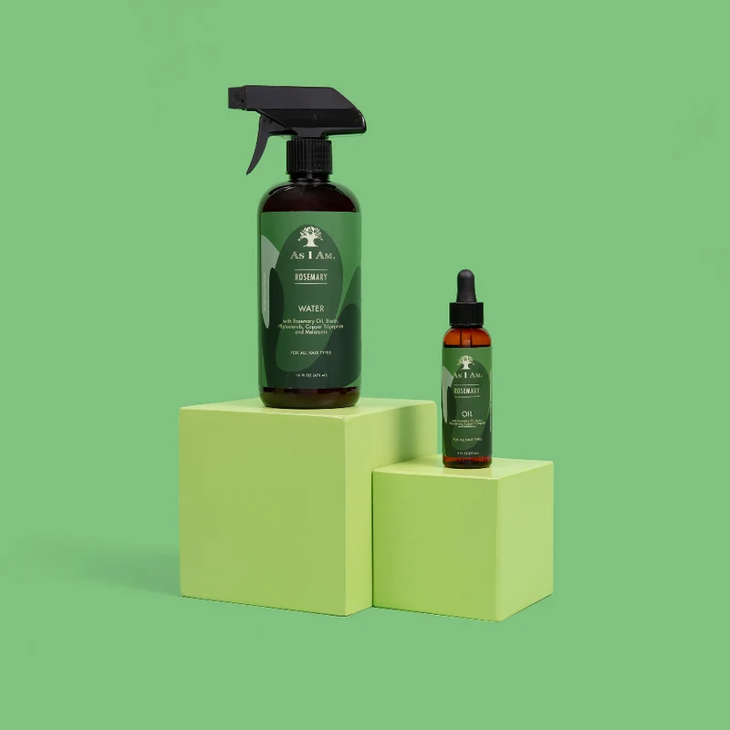 Huile et eau de romarin