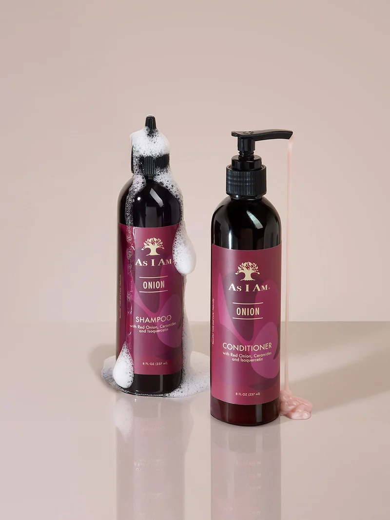 Shampooing et après-shampooing à l'oignon