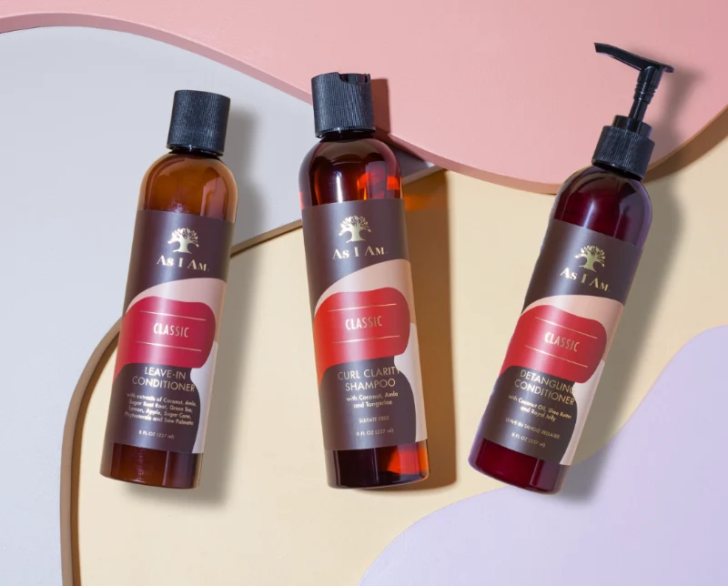 Shampooing, après-shampooing et après-shampooing sans rinçage à la noix de coco