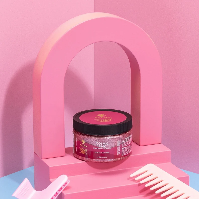 Curl Color Glitter Cosmic Pink