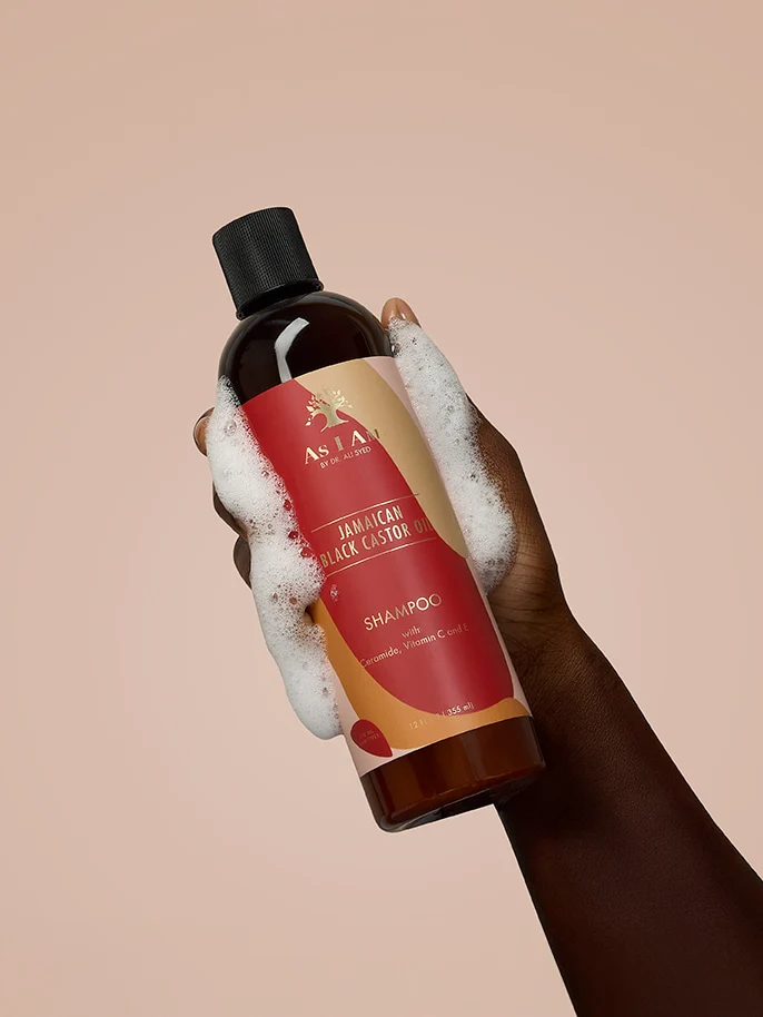 Shampooing à l'huile de ricin noir de Jamaïque