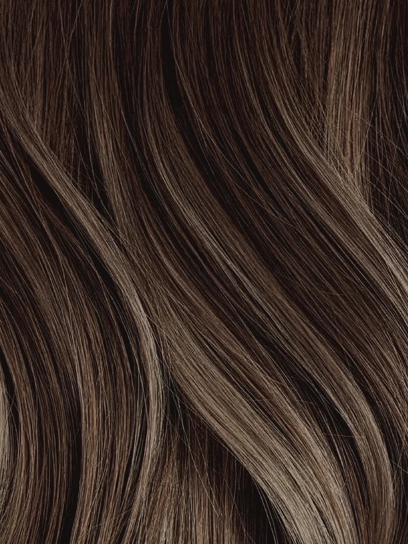 22" Espresso Brown Balayage Effortless Tape-Ins The Complete Length & Volume Kit (100g)