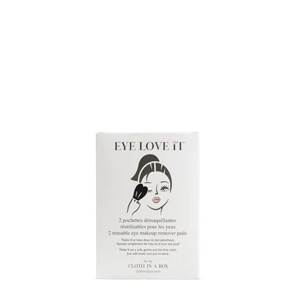 EYE LOVE IT - 2 pochettes démaquillantes