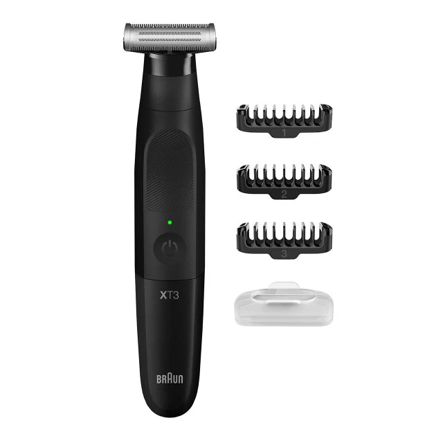 Ensemble de tondeuse hybride pour barbe et visage, pour hommes, Braun Series XT3