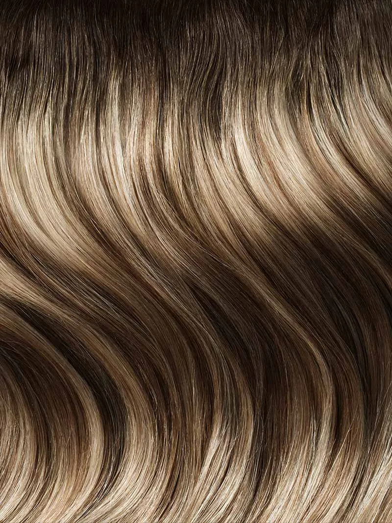 24" Seamless Dimensional Rooted Light Bronde Clip-Ins (240g)