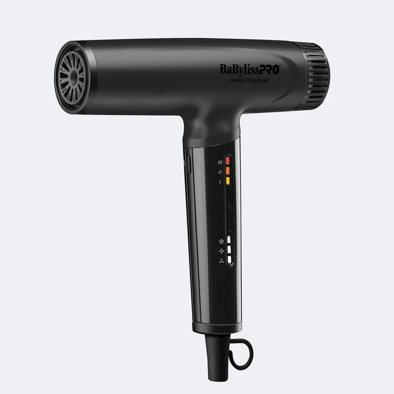 Séchoir à cheveux Nano Titanium, haute vitesse, noir, Babyliss Pro