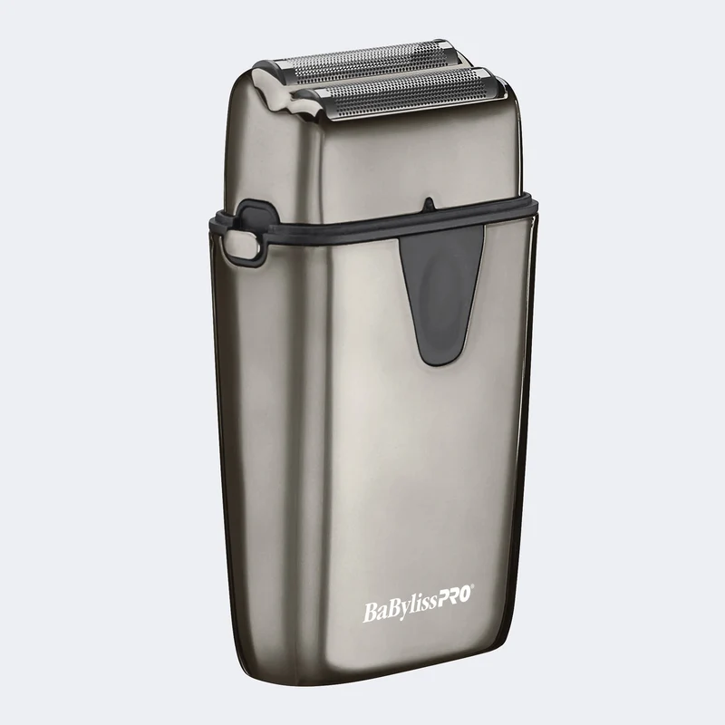Rasoir en métal à double grilles, UV, avec/sans fil, gris, Babyliss Pro