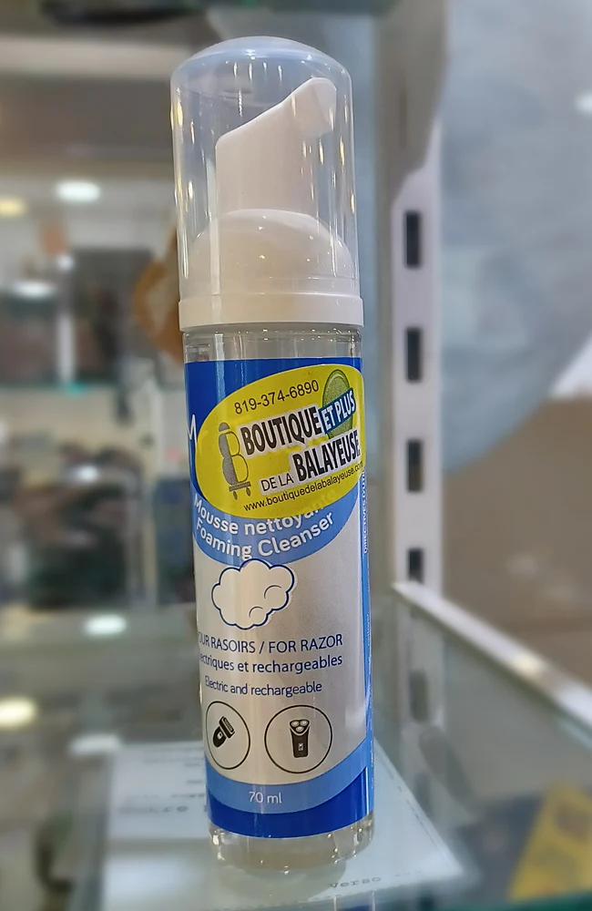 Mousse nettoyante pour rasoir électrique